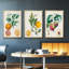 Orange de Malte, ensemble de 3 toiles encadrées sur toile-580387160-580387161