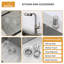 Évier de cuisine encastré à simple cuve en acier inoxydable de calibre 16 L 33 po x l 22 po-121281734-124062423