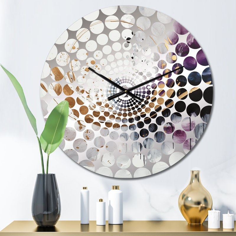 DUFOS - Horloge murale abstraite en marbre, Petit