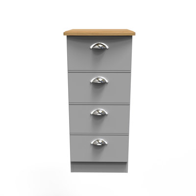 Conners 4 Drawer Bedside Cabinet  (Ready Assembled)