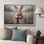 «Cute Bunny In Wildflower Garden», image de chambre de bébé, impression sur toile encadrée-131636360-131636365