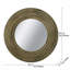 Miroir rond rond noir et doré, miroir décoratif décoratif en bois