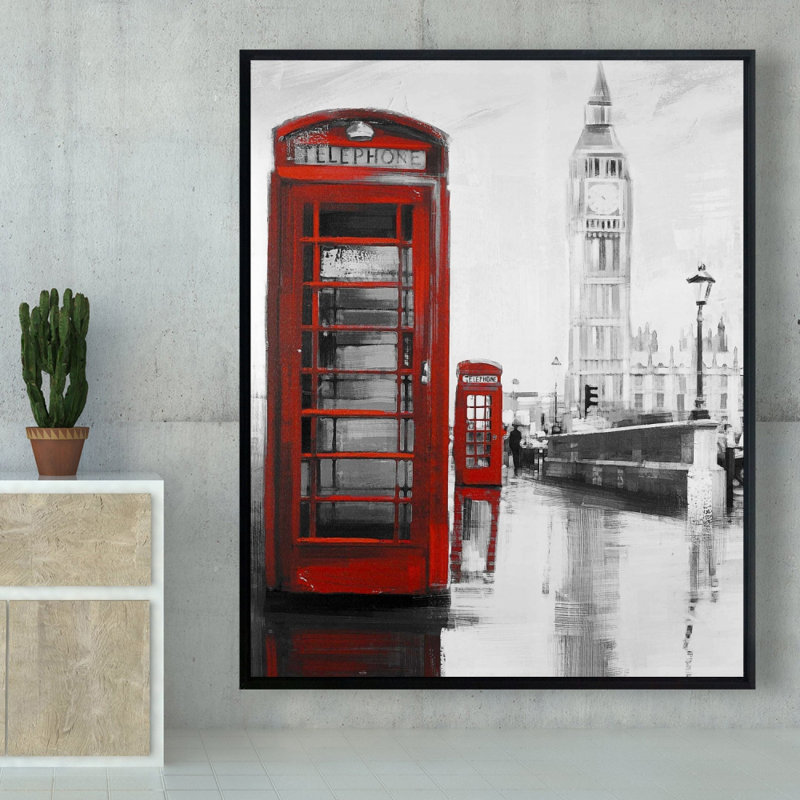 Cabine téléphonique rouge avec Big Ben