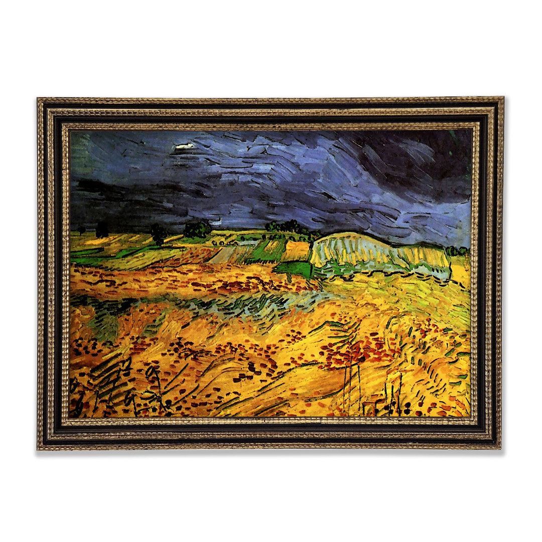 Gerahmtes Leinwandbild The Fields von Van Gogh