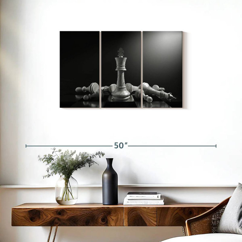 Senne, roi des échecs, H 20 po x l 33 po
