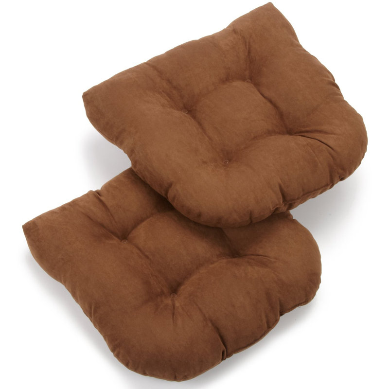 Coussin de chaise de salle à manger d'intérieur, Chocolat, Sergé