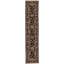 Manchuria Wool Oriental Area Rug in Black/Wine