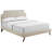 Corene Platform Bed with Round Splayed Legs-1552786224-1552786227