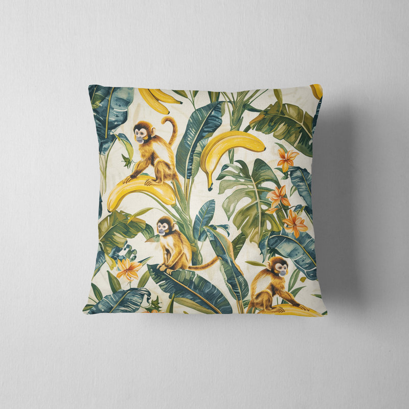 Jungle Haven Reversible Pillow Cover, 20"H x 20"W