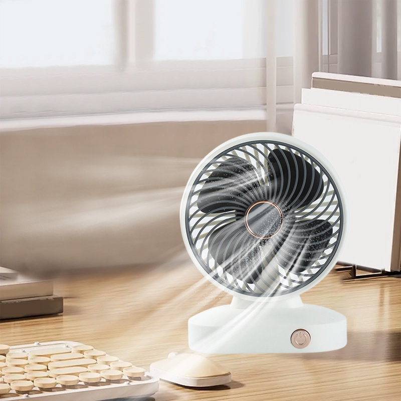 Ventilateur de bureau à 3 vitesses kbndieu, Gris