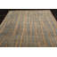 Tapis en laine bleu/beige 7 pi x 9 pi à la main one-of-kind noué la peshawar Toluca