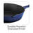 Tramontina Bestow 10-Inch Enameled Cast-Iron Skillet - Gradated Cobalt-9260021-9260018