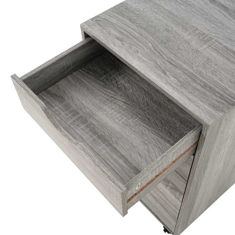 5 Drawer Chest File Cabinet, Wooden Storage Filing Cabinet with Wheels, Office File Cabinet, Office Alex Drawers for File storage