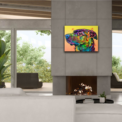 «Good Boy Blue Nose» par Dean Russo Studios, art mural sur toile