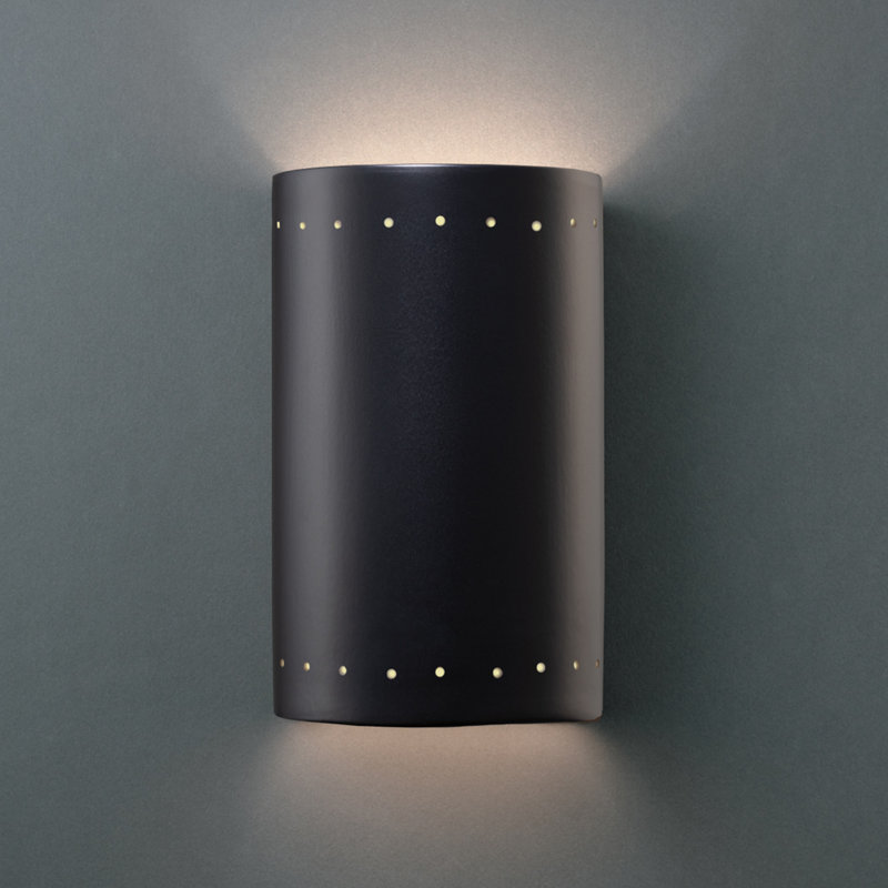 Ambiance Ceramic Wall Light, Carbon Matte Black