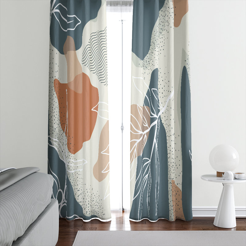 Semi Sheer Curtain Pair, 20" W x 52" L