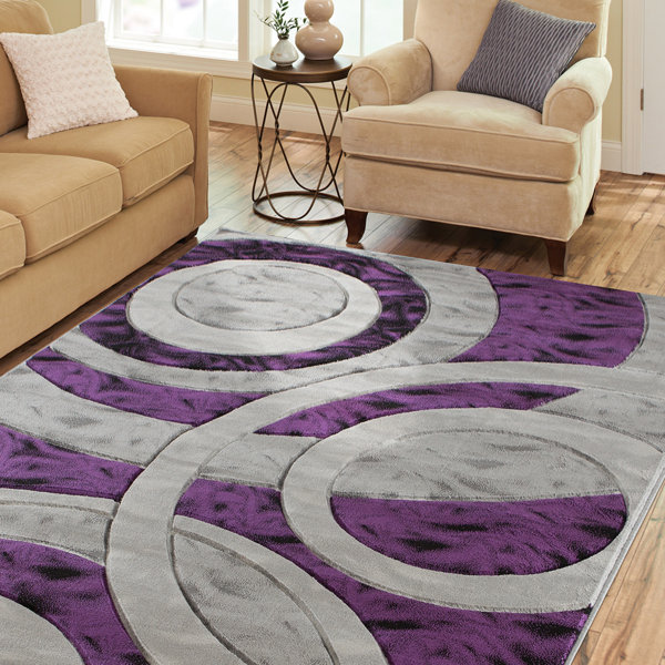 Bungalow Rose Madeus x Area Rug Persian Rug Foldable Thin Rug Chenille Grey Floral Print Accent Rug Retro Indoor Door Mat Non Slip Carpet Kitchen Living Room Bedroo