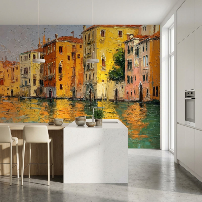 Décoration murale Cityscape, Textured Non-Pasted, 100"x96"