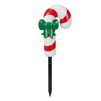 LED Warm White Candy Cane 9 in. Pathway Decor
