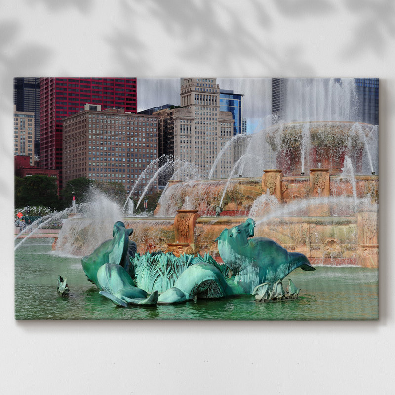 Fontaine Buckingham Iii sur toile, H 18 po x l 27 po x P 1,5 po