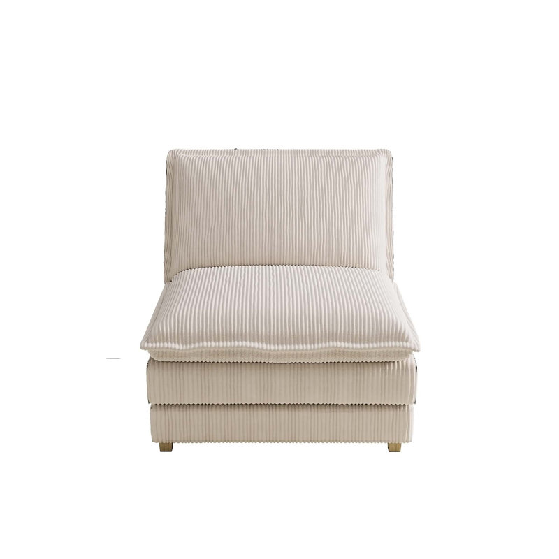 Canapé modulaire polyvalent pour les espaces de vie, améliorant le confort et le style, Beige