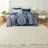 Premium Navy Boho Bedding Sets, Polyester Microfiber, For Comfortable Home