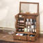 Organisateur de maquillage pour coiffeuse, organisateur de comptoir avec tiroirs, miroir