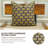 Artisan Block Print Cushion Cover Boho Style Decorative Animalia Print Pillowcase for Living Room & Bedroom- Elephant-107282466-107282473-107282484