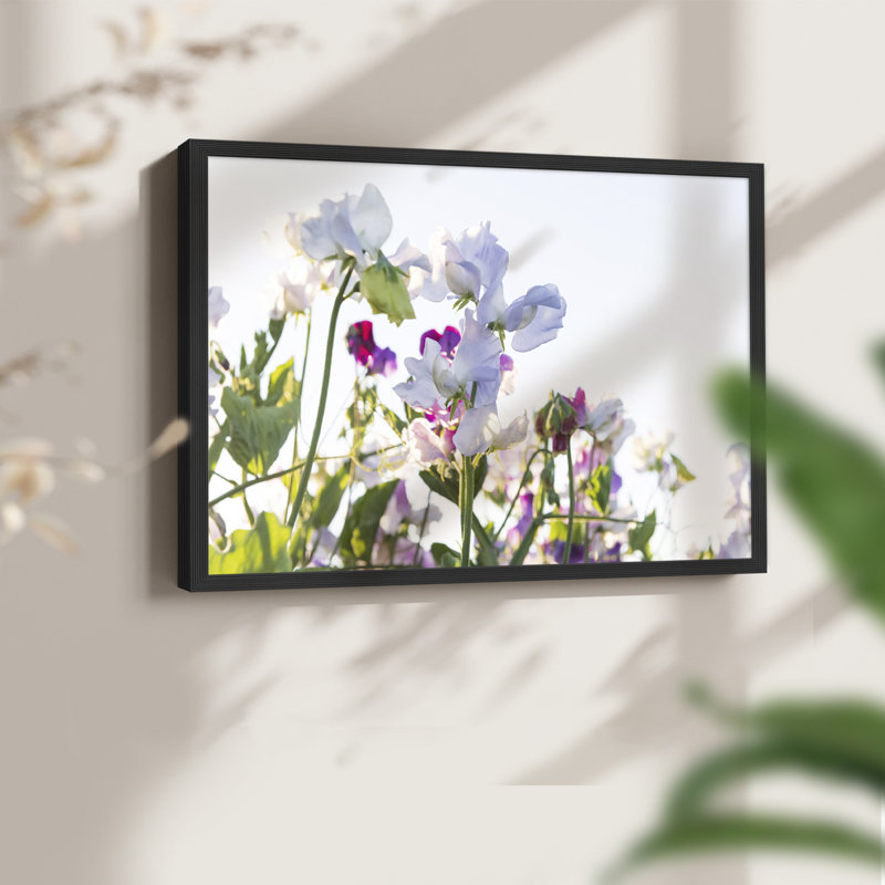 Fleurs printanières - reproduction encadrée - réversible, H 8 po x l 10 po, Noir, noir, noir, noir