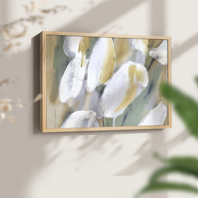 Série florale - Imprimé encadré - Restickable, H 22 po x l 28 po, Naturel