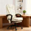 Fauteuil de massage vibrant à 7 points, fauteuil d'ordinateur à haut dossier avec support lombaire, repose-pieds, dossier inclinable, hauteur réglable-3241705