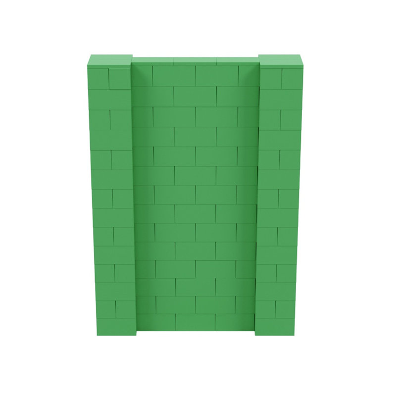 Ensemble mural de blocs géants 7 'T, H 84 po x L 60 po, Vert