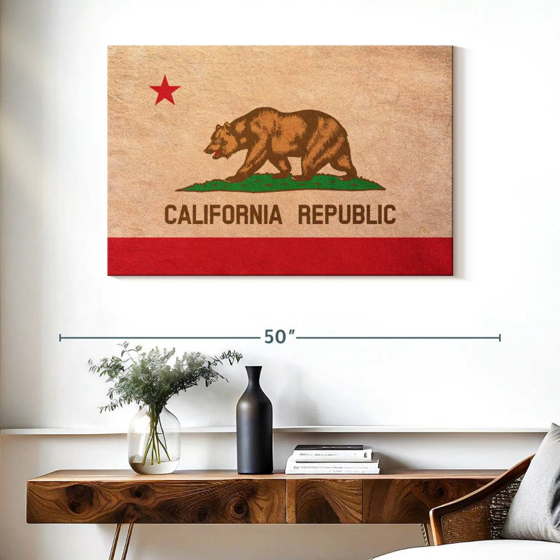 Borges California Flag, 26" H x 39" W
