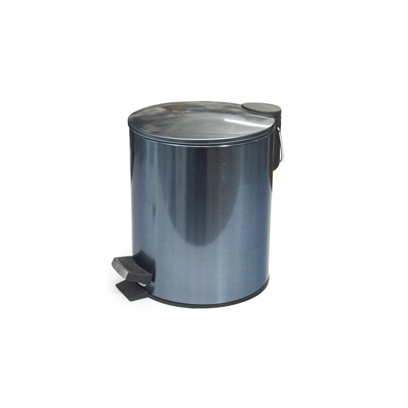 Poubelle à pédale 1,3 gallon, Chrome