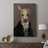 Refined Fido -Gallery Wrapped Cavas