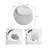 12" Rough-In Round Fully Automatic Smart Toilet with No Water Pressure Restrictions, Featuring Sensor Lid Opening, Night Light and Adjustable Temperature Settings