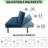 71 Inch 3-In-1 Futon Couch Sofa Bed - Easy Assembly Sleeper For Overnight Guests-1465631043