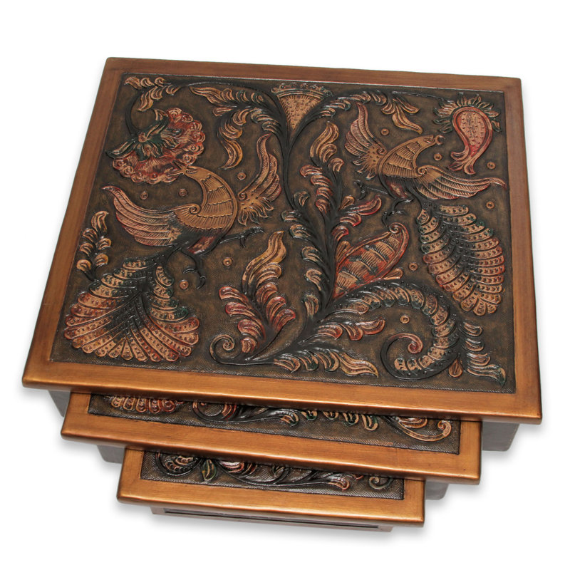 Faith-Sharona Solid Wood Nesting Tables