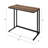 Walnut And Black Writing Desk With USB Port-145428249