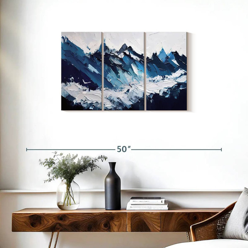 Avery Abstract Blue Mountains, 20" H x 33" W