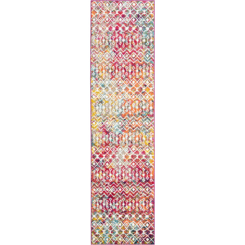 Geometric Indoor Rug, Runner 2'7" x 10'