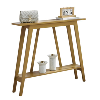 Odise Console Table - Functional Narrow Wood Accent Entryway Table with Storage Shelf for Hallway, Front Hall, Entryway, Living Room, Kitchen