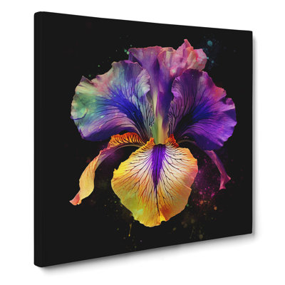 Iris Flower Digital Art - Print