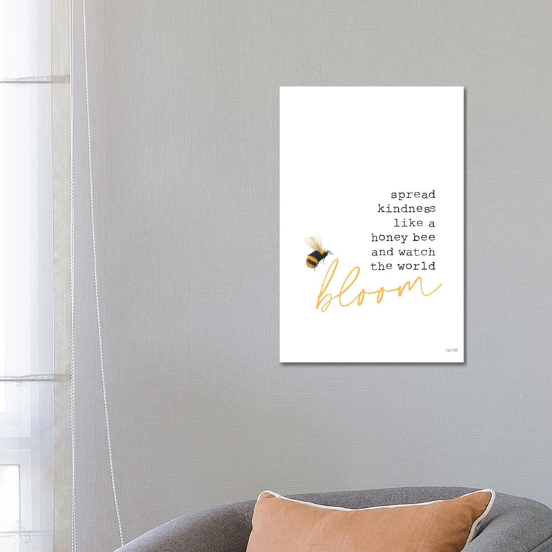 Spread Kindness 1 Piece Wrapped Canvas Wall Art, 66.04 cm H x 45.72 cm W x 3.175 cm D
