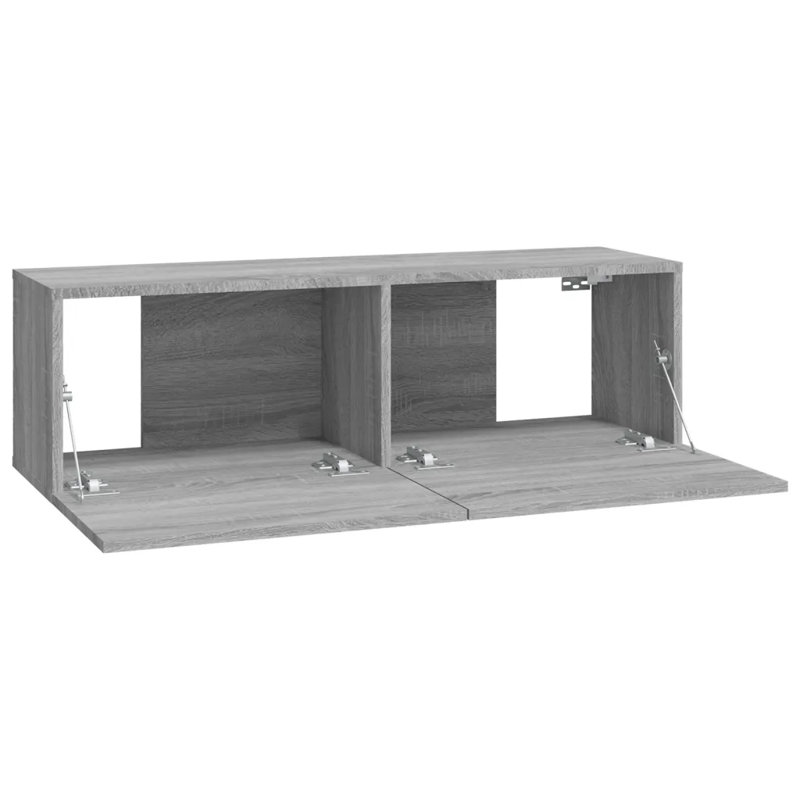 Koppe Unfinished Floating TV Stand for TVs up to 32", 80cm W x 30cm D x 30cm H, Grey Sonoma