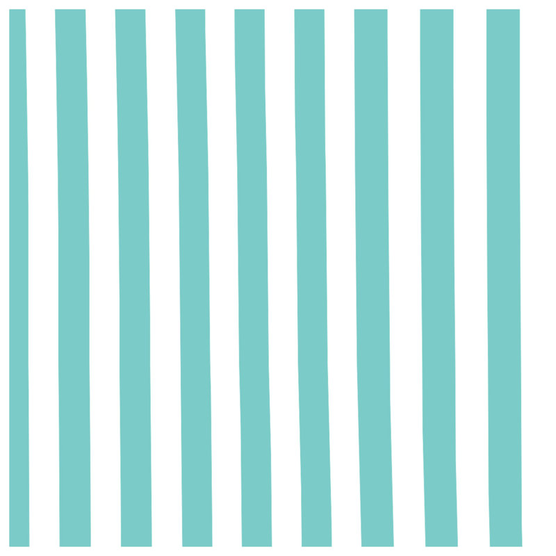 Turquoise Vertical Stripes Comforter, Twin