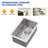 10" L X 18" W Undermount 16 Gauge Single Bowl Stainless Steel Bar Kitchen Sink With Accessories