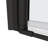 1 3/8" Adjustment,Universal Pivot Shower Door, Open Outside, With 1/4" Tempered Glass-121415782