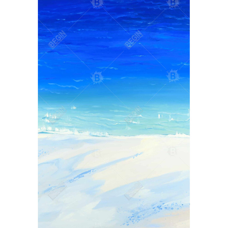 «Vue par satellite de l'océan» sur toile