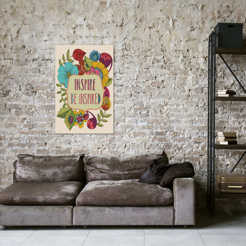 Inspire Be Inspired, impression sur toile tendue, H 40 po x l 26 po x P 1,5 po, Toile tendue